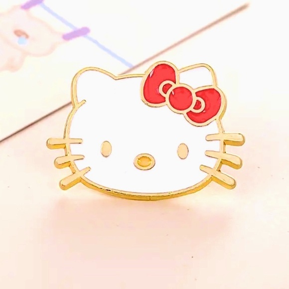 SALE Vintage Classic Hello Kitty Enamel Pin - Picture 1 of 2